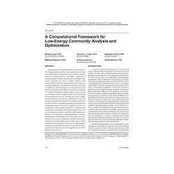 NY-14-011 -- A Computational Framework for Low Energy Community Analysis and Optimization