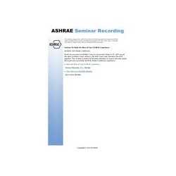 Seminar 20 -- Make the Most of Your ASHRAE Experience