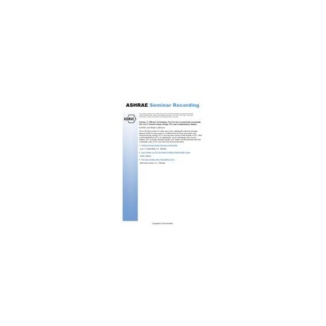 Seminar 17 -- Efficient Technologies That Are Also Economically Sustainable, Part 3 of 3: Thermal Energy Storage (TES) and Compl