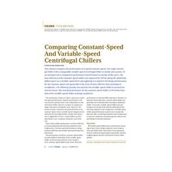 System Maintenance: Comparing Constant-Speed and Variable-Speed Centrifugal Chillers