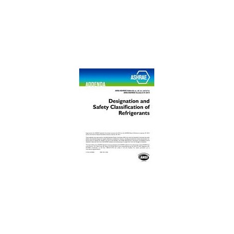 ASHRAE 34-2010 Addenda ac, ad, ae, and af