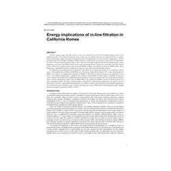 DE-13-C066 -- Energy Implications of In-Line Filtration in California Homes