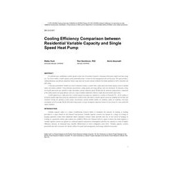 DE-13-C017 -- Cooling Efficiency Comparison Between Residential Variable-Capacity and Single-Speed Heat Pump