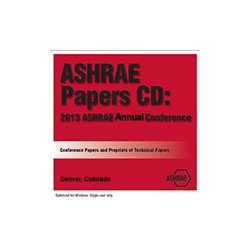 ASHRAE Papers CD: 2013 ASHRAE Annual Conference - Denver, CO