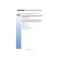 Seminar 15 -- The First Standards on Legionnaires&x27; Disease - Why Cringe When You Can Be Prepared for Proposed Standards 188,