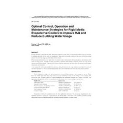 DE-13-C050 -- Optimal Control, Operation and Maintenance Strategies for Rigid Media Evaporative Cooling Coolers to Improve IAQ a