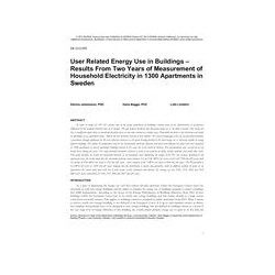 DE-13-C076 -- User Related Energy Use in Buildings: Results From Two Years of Measurement of Household Electricity in 1300 Apart