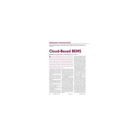 Emerging Technologies: Cloud-Based BEMS