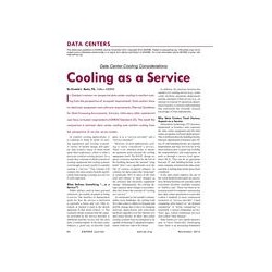 Data Centers: Cooling as a Service