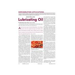 Refrigeration Applications: Lubricating Oil