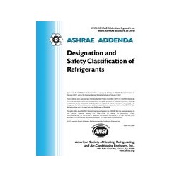 ASHRAE 15-2010 (packaged w/ 34-2010) Addenda e, f, g, h