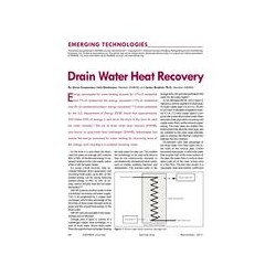 Emerging Technologies: Drain Water Heat Recovery