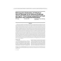 Retrospective Estimation of Infectious Source Strength of an Influenza Outbreak during Air Travel Using Computational Fluid Dyna