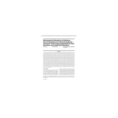 Retrospective Estimation of Infectious Source Strength of an Influenza Outbreak during Air Travel Using Computational Fluid Dyna