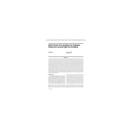 Wind Tunnel Test of Indoor Air Pollutant Dispersion around High-rise Building