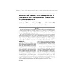 Mechanisms for the Aerial Dissemination of Clostridium difficile Spores and Potential for Engineering Control