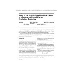 Study of the Human Breathing Flow Profile in a Room with Three Different Ventilation Strategies