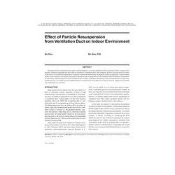 Effect of Particle Resuspension from Ventilation Duct on Indoor Environment