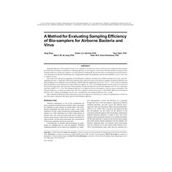 A Method for Evaluating Sampling Efficiency of Bio-samplers for Airborne Bacteria and Virus