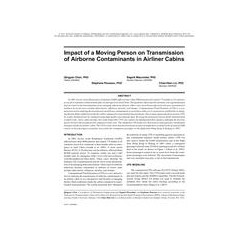 Impact of a Moving Person on Transmission of Airborne Contaminants in Airliner Cabins