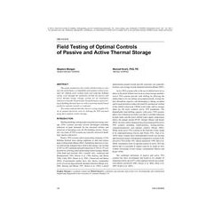 OR-10-015 -- Field Testing of Optimal Controls of Passive and Active Thermal Storage