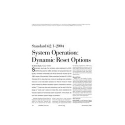 Standard 62.1-2004 System Operation: Dynamic Reset Options