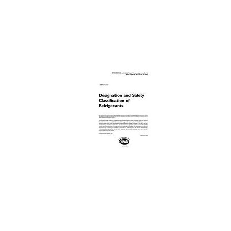 ASHRAE 34-2004 Addenda a, b, c, f, k, n, o, p, q, r, s, and u