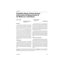 OR-05-08-6 - Feasibility Study of Using Various Instruments for Measurement of Air Motion in a Test Room