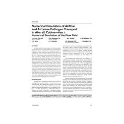 OR-05-08-4 - Numerical Simulation of Airflow and Airborne Pathogen Transport in Aircraft CabinsâPart I: Numerical Simulation o