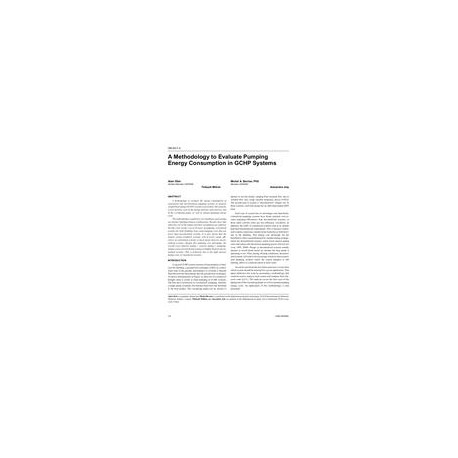 OR-05-07-3 - A Methodology to Evaluate Pumping Energy Consumption in GCHP Systems