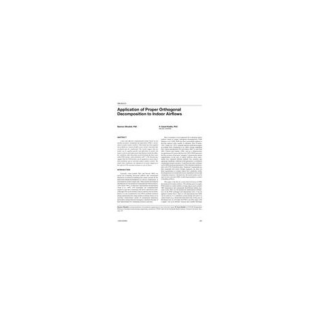 OR-05-05-3 - Application of Proper Orthogonal Decomposition to Indoor Airflows