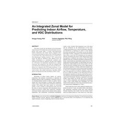 OR-05-05-1 - An Integrated Zonal Model for Predicting Indoor Airflow, Temperature, and VOC Distributions