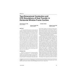 OR-05-04-3 - Two Dimensional Conduction and CFD Simulations of Heat Transfer in Horizontal Window Frame Gravities