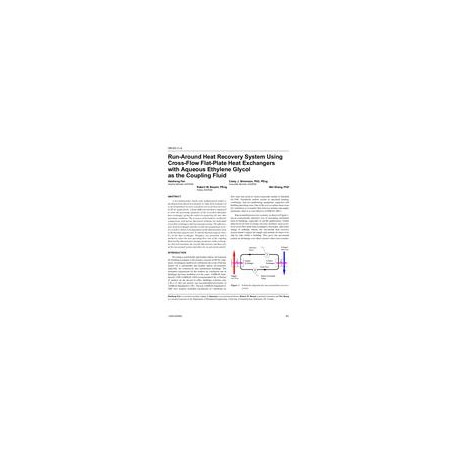 OR-05-11-4 - Run-Around Heat Recovery System Using Cross-Flow Flat-Plate Heat Exchangers with Aqueous Ethylene Glycol as the Cou