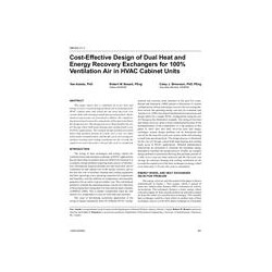 OR-05-11-1 - Cost-Effective Design of Dual Heat and Energy Recovery Exchangers for 100% Ventilation Air in HVAC Cabinet Units