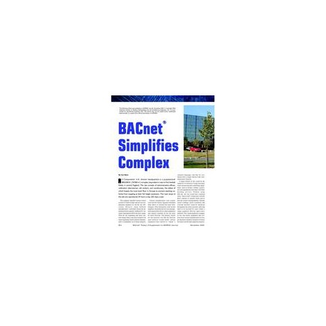 BACnetÂ® Simplifies Complex