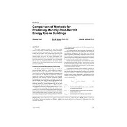 KC-03-02-3 -- Comparison of Methods for Predicting Monthly Post-Retrofit Energy Use in Buildings