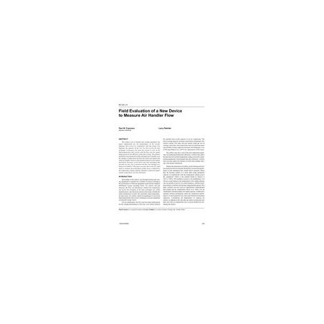 KC-03-01-4 -- Field Evaluation of a New Device to Measure Air Handler Flow