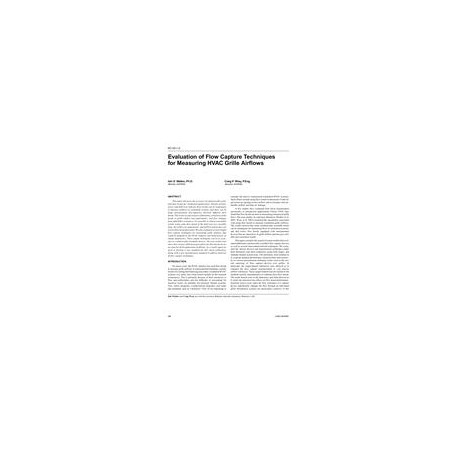 KC-03-01-2 -- Evaluation of Flow Capture Techniques for Measuring HVAC Grille Airflows