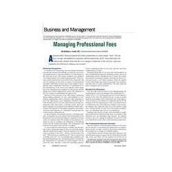 Business and Management: Managing Professional Fees