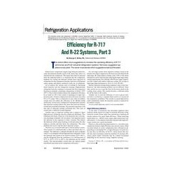 Refrigeration Applications: Efficiency for R-717 And R-22 Systems, Part 3