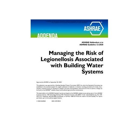 ASHRAE Guideline 12-2020 Addendum a