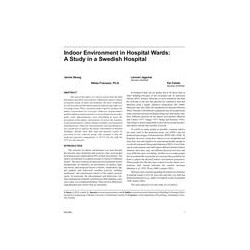 Indoor Environment in Hospital Wards: A Study in a Swedish Hospital