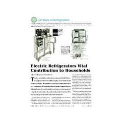 Electric Refrigerators Vital Contribution to Households