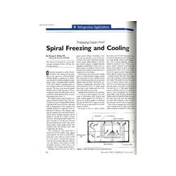 Spiral Freezing and Cooling: Producing Frozen Food