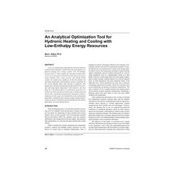 HI-02-14-2 -- An Analytical Optimization Tool for Hydronic Heating and Cooling with Low-Enthalpy Energy Resources