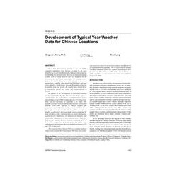 HI-02-16-2 -- Development of Typical Year Weather Data for Chinese Locations