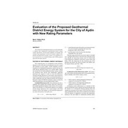 HI-02-03-4 -- Evaluation of the Proposed Geothermal District Energy System for the City of Aydin with New Rating Parameters