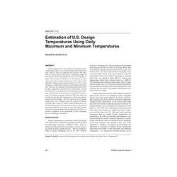 4580 (RP-1171) -- Estimation of U.S. Design Temperatures Using Daily Maximum and Minimum Temperatures