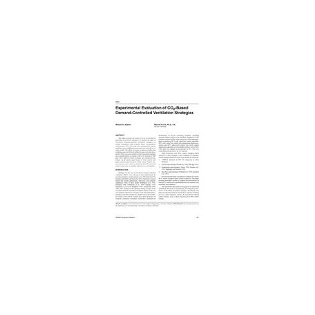 4581 -- Experimental Evaluation of CO2 -Based Demand-Controlled Ventilation Strategies